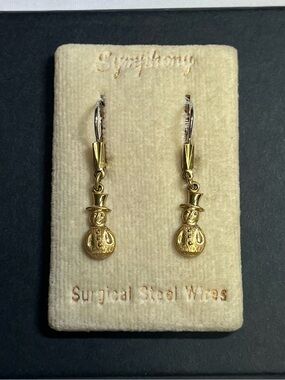 New Kordes & Lichtenfels Germany (K&L) vintage snowman earrings